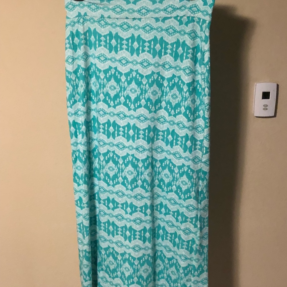 Aztec Print Maxi Skirt